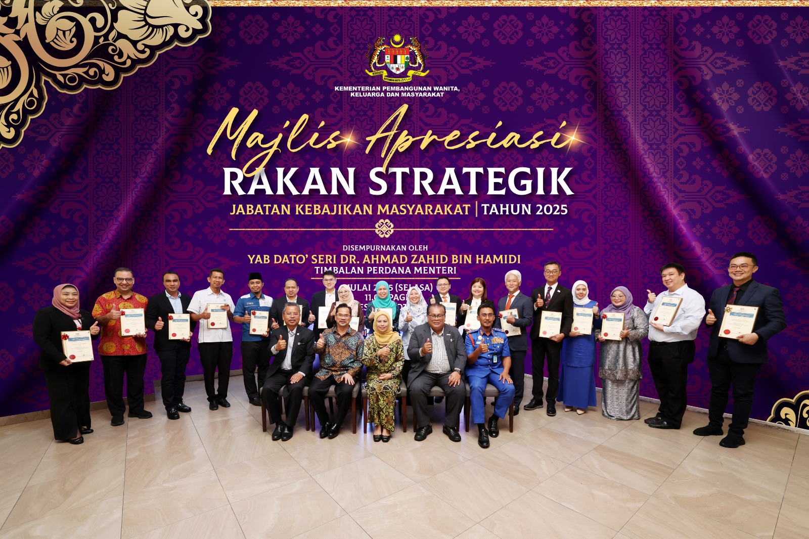 JKM HARGAI SUMBANGAN RAKAN STRATEGIK TINGKAT KESEJAHTERAAN SOSIAL NEGARA